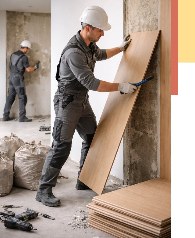 Демонтаж стеновых панелей в Череповце от 3577 руб. за м² быстро и недорого | ОТДЕЛОЧНИК-Чрп