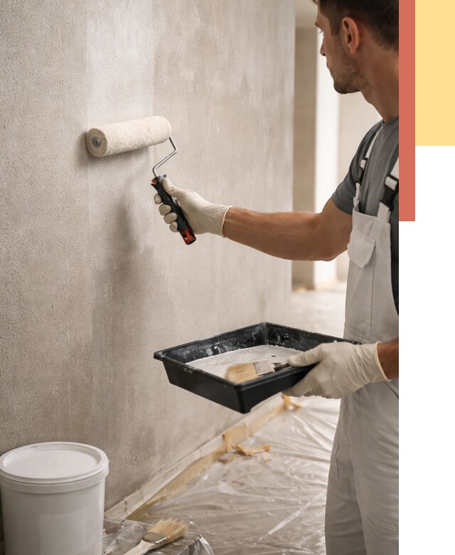 Грунтовка стен в Череповце от 2249 руб. м2 — быстро, недорого, с материалом | ОТДЕЛОЧНИК-Чрп