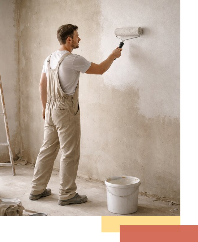 Грунтовка стен под отделку в Череповце профессиональным раствором
