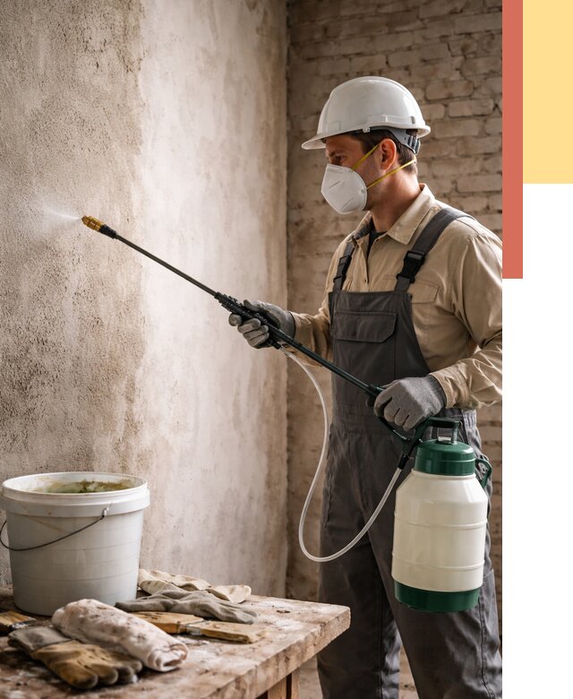 Антисептическая обработка стен в Череповце от 1227 руб. — быстро и недорого | ОТДЕЛОЧНИК-Чрп