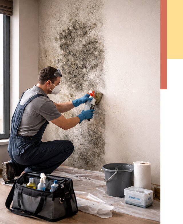 Удаление плесени со стен в Череповце от 2198 руб. — быстро и недорого | ОТДЕЛОЧНИК-Чрп