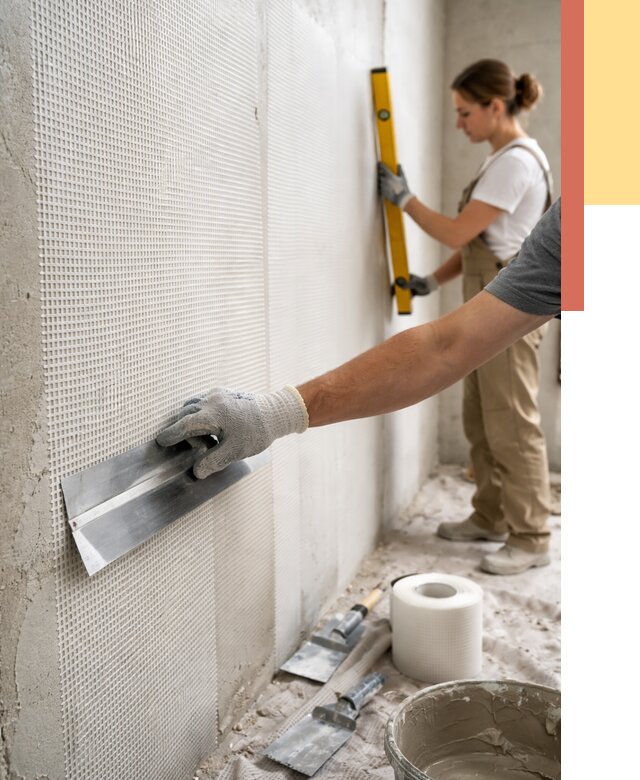 Армирование стен стеклосеткой в Череповце от 3271 руб. под ключ | ОТДЕЛОЧНИК-Чрп