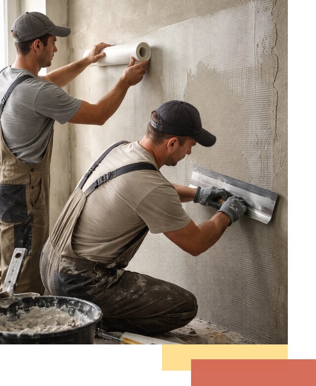 Армирование стен стеклосеткой в Череповце для прочной отделки