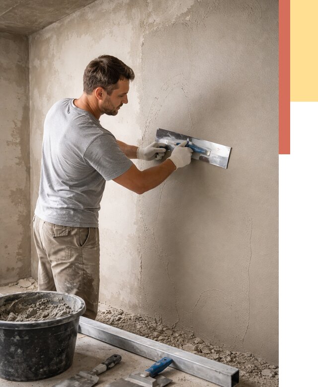 Штукатурка стен без маяков в Череповце от 7359 руб/м2 — услуги и цена | ОТДЕЛОЧНИК-Чрп