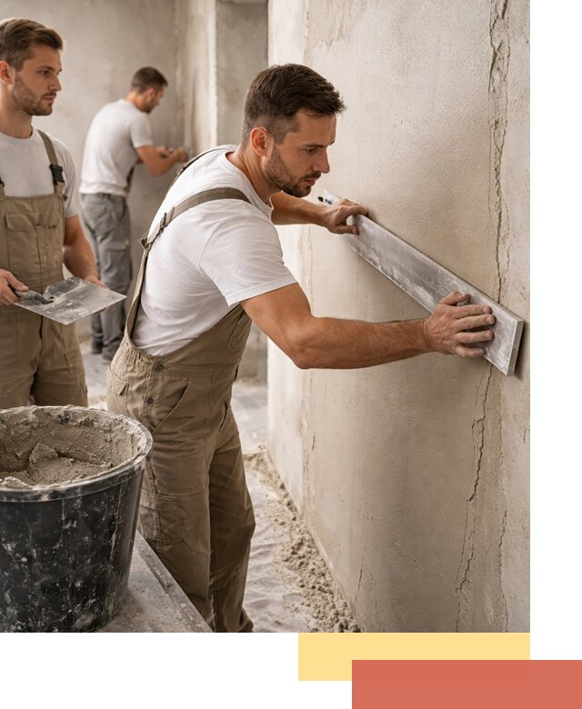 Штукатурка стен без маяков в Череповце быстро и качественно