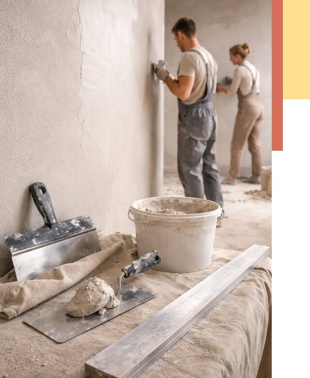 Штукатурка стен гипсовая в Череповце от 4599 руб/м2 — быстро и недорого | ОТДЕЛОЧНИК-Чрп