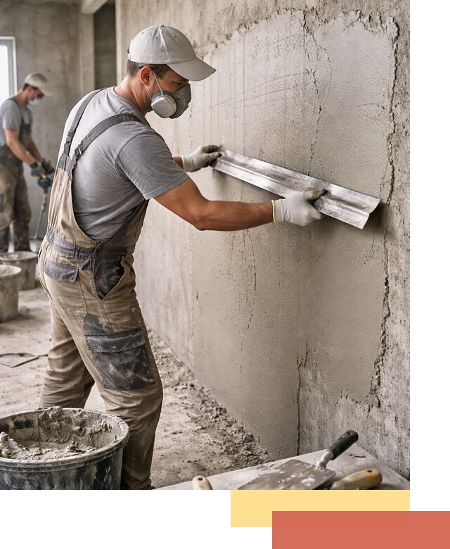 Штукатурка бетонных стен в Череповце качественно и долговечно