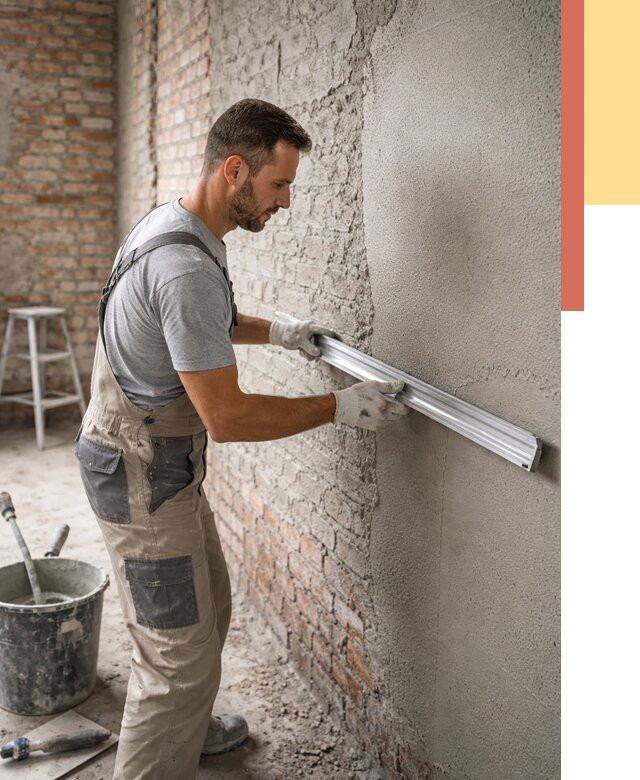 Штукатурка кирпичных стен в Череповце от 4599 руб/м2 — быстро и недорого | ОТДЕЛОЧНИК-Чрп