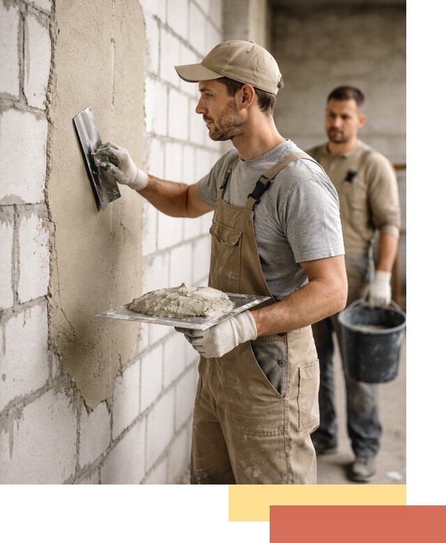 Штукатурка стен из газобетона в Череповце под ключ