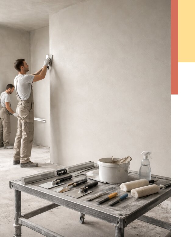 Штукатурка стен под покраску в Череповце от 4599 руб./м² — качественно и недорого | ОТДЕЛОЧНИК-Чрп