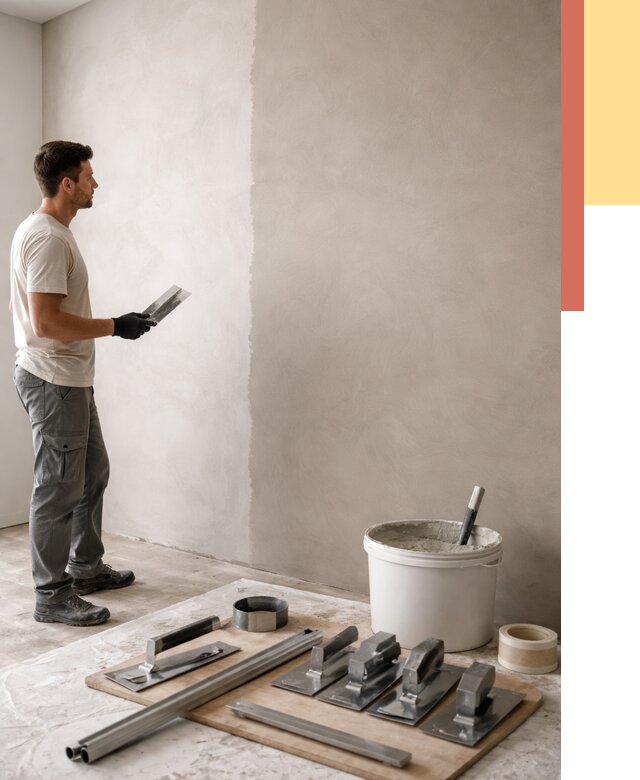 Нанесение микроцемента на стены в Череповце от 3271 руб./м2 под ключ | ОТДЕЛОЧНИК-Чрп