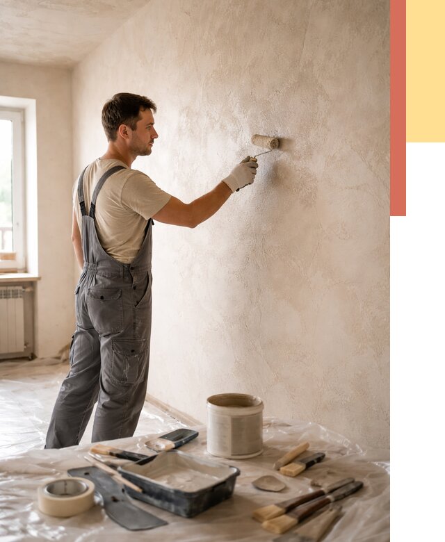 Нанесение лессирующей краски по декоративке в Череповце от 1789 руб. | ОТДЕЛОЧНИК-Чрп