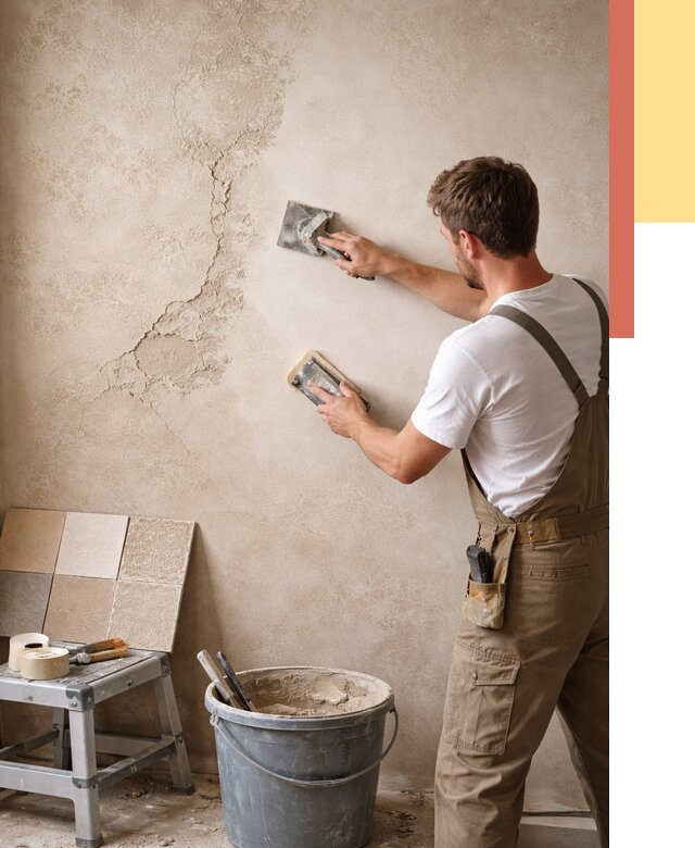 Ремонт декоративной штукатурки в Череповце от 4599 руб. под ключ | ОТДЕЛОЧНИК-Чрп