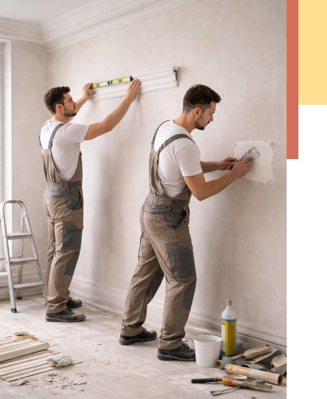 Монтаж лепнины на стены в Череповце от 4599 руб. — недорого, быстро | ОТДЕЛОЧНИК-Чрп