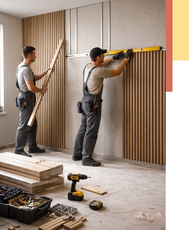 Монтаж реечных панелей на стены в Череповце от 1227 руб. — быстро и недорого | ОТДЕЛОЧНИК-Чрп