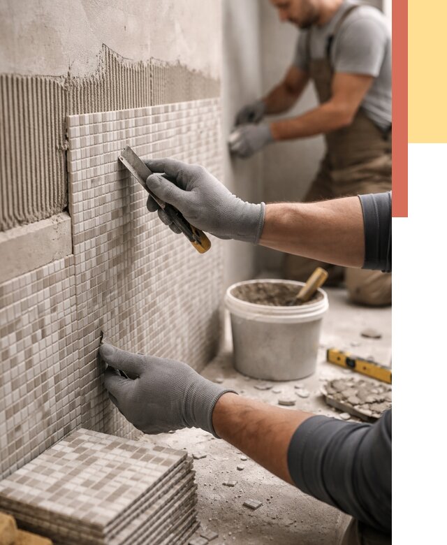 Облицовка стен мозаикой в Череповце от 3271 руб/м2 — укладка мозаики на стены | ОТДЕЛОЧНИК-Чрп