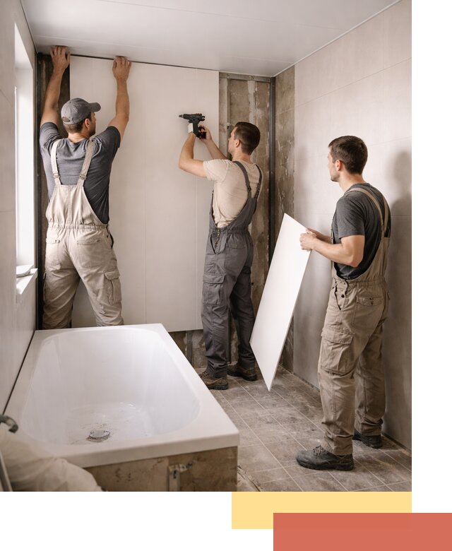 Отделка ванной панели ПВХ профессионально в Череповце