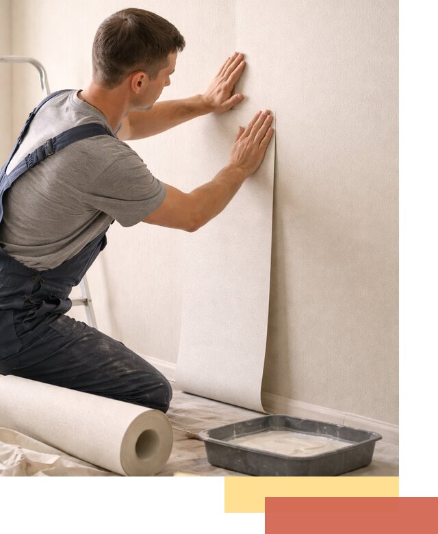 Поклейка флизелиновых обоев в Череповце качественно и быстро