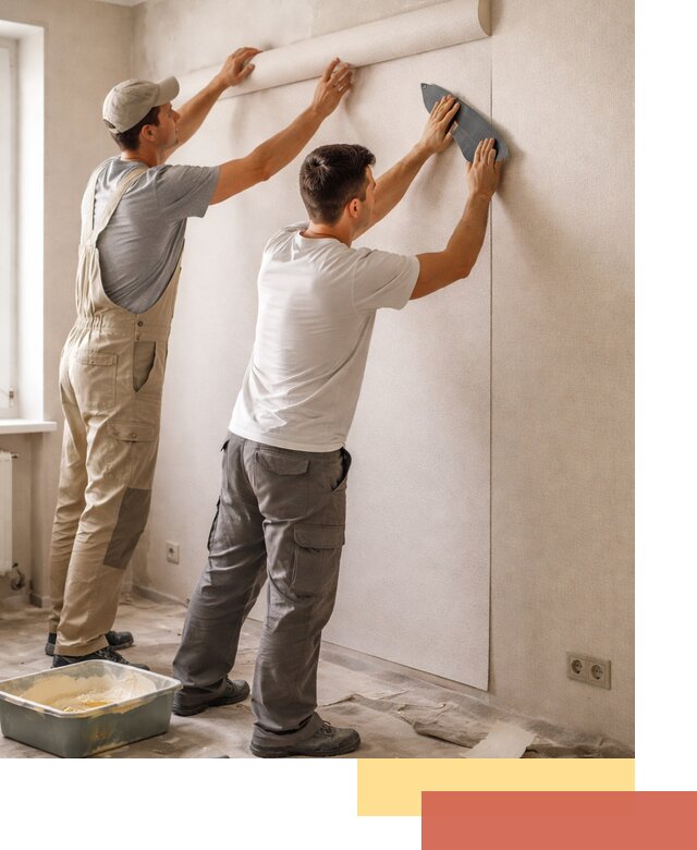 Поклейка виниловых обоев в Череповце профессионально и качественно