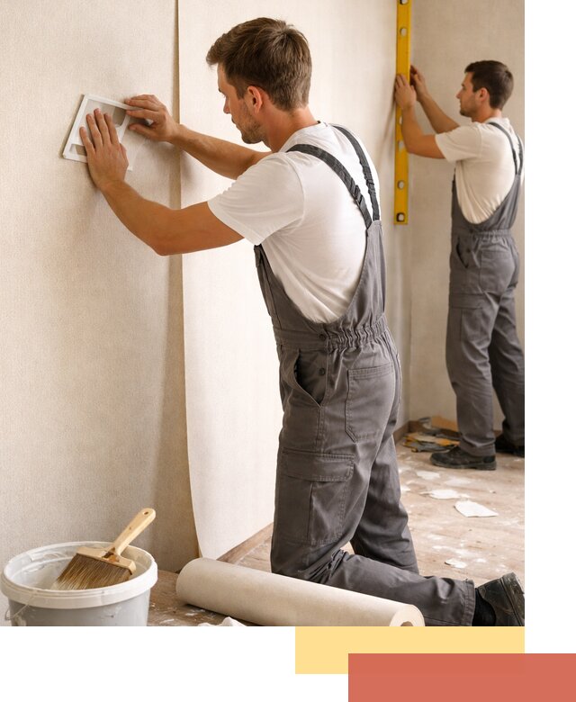 Поклейка бумажных обоев в Череповце качественно и недорого