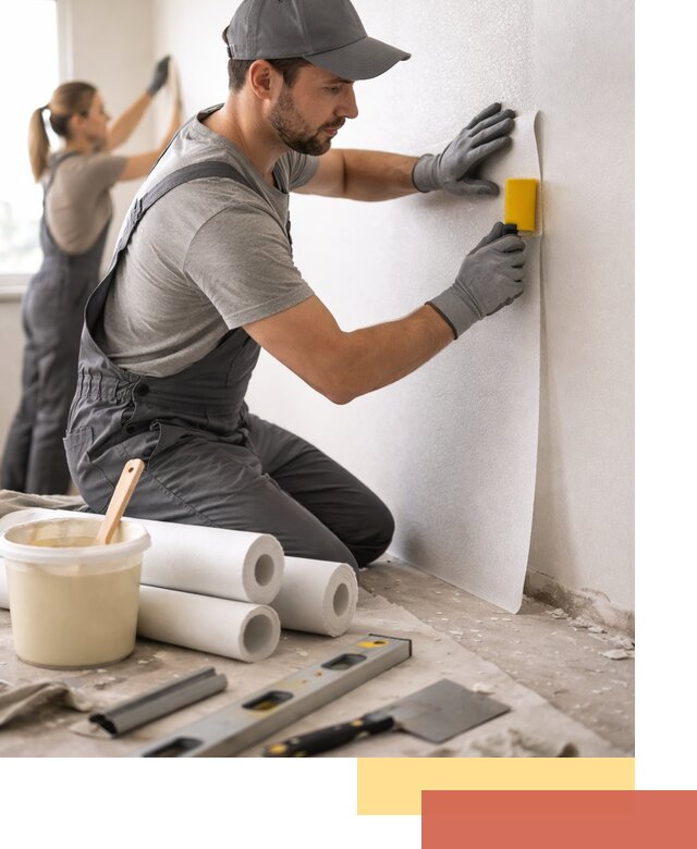 Поклейка стеклообоев профессионально в Череповце