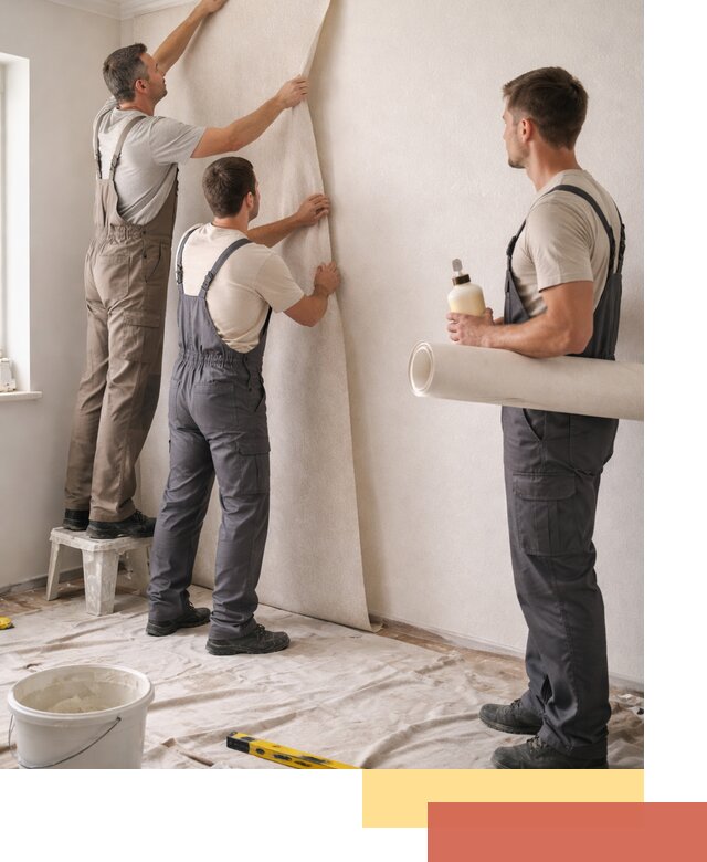 Оклейка стен обоями в Череповце — качественно и профессионально