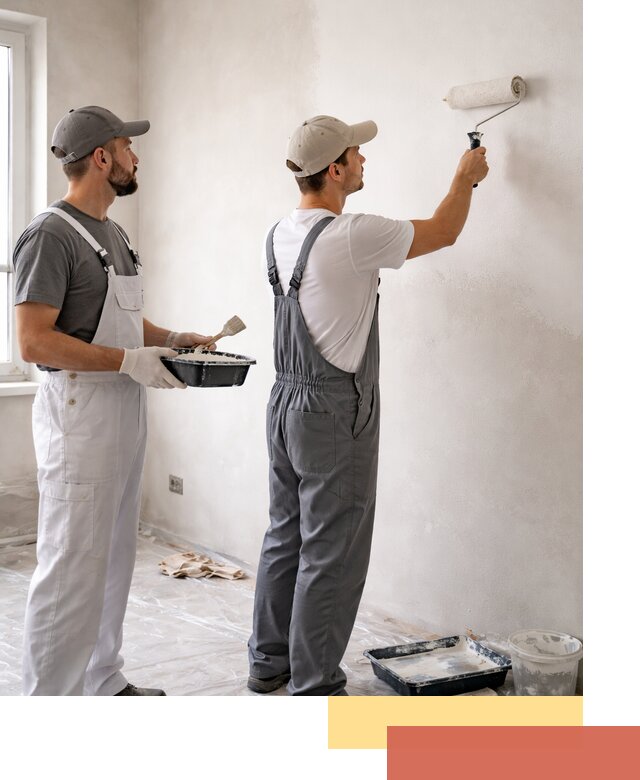 Покраска стен водоэмульсионной краской в Череповце