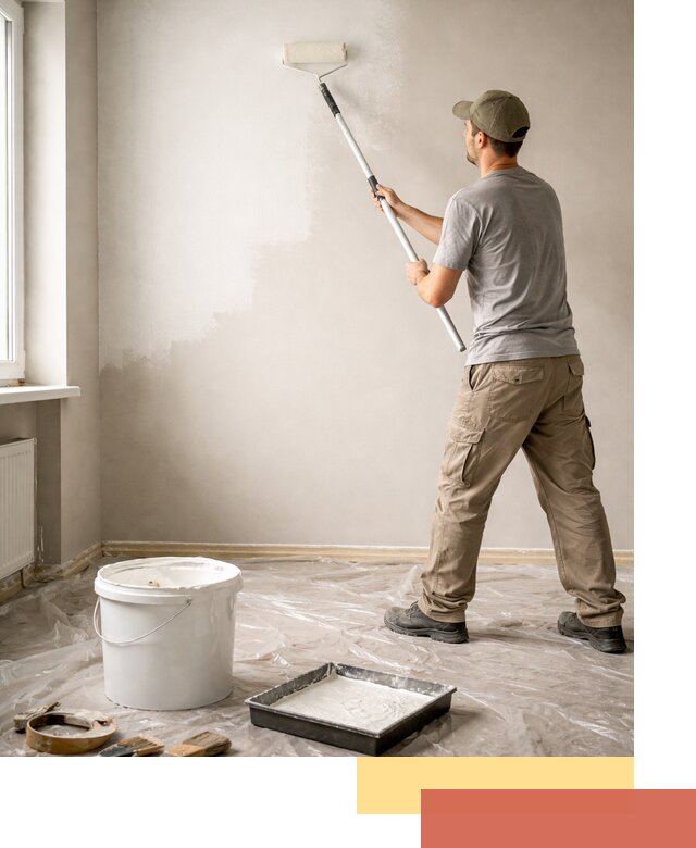 Покраска стен латексной краской в Череповце качественно и быстро