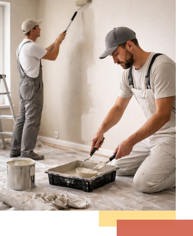 Покраска стен в квартире в Череповце — профессионально и аккуратно