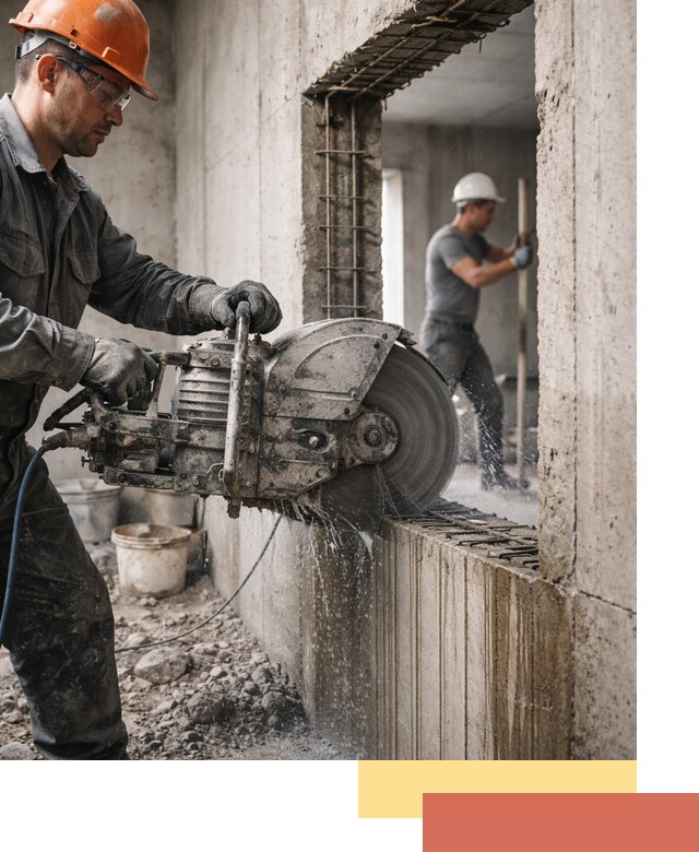 Алмазная резка проемов в Череповце быстро и точно