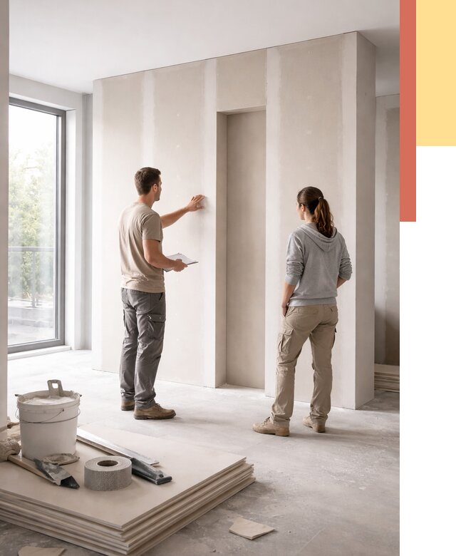 Зонирующая перегородка из гипсокартона в Череповце от 2862 руб. под ключ | ОТДЕЛОЧНИК-Чрп