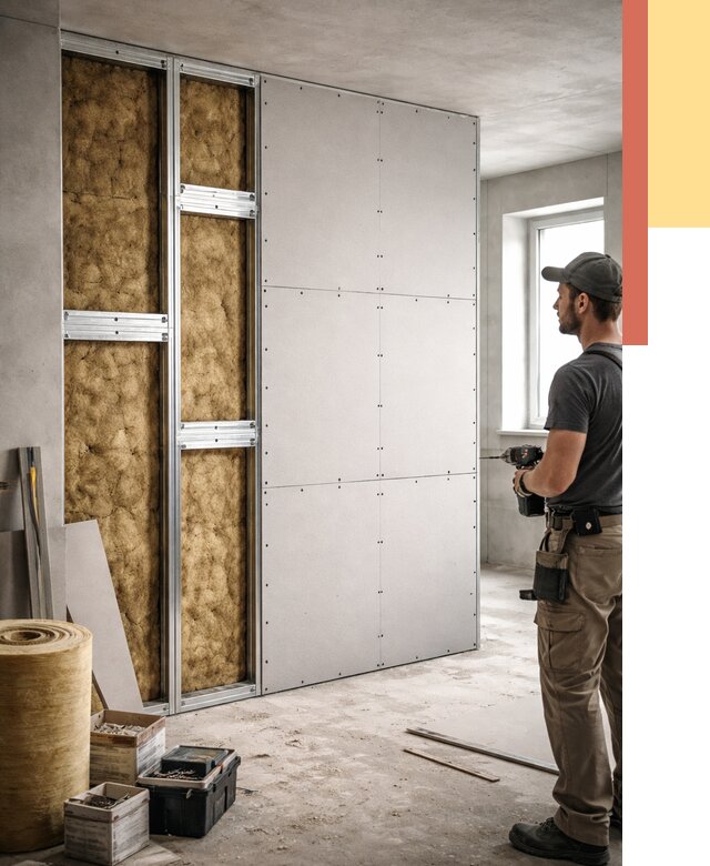 Усиленная перегородка под навеску в Череповце от 13083 руб. — монтаж под ключ | ОТДЕЛОЧНИК-Чрп