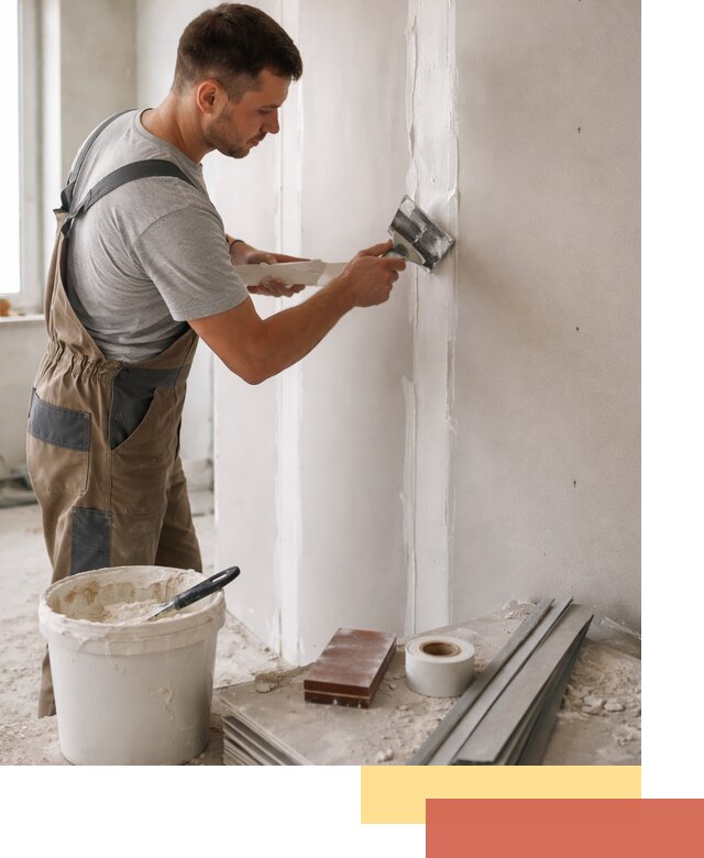 Шпаклевка перегородок из гипсокартона в Череповце качественно и быстро