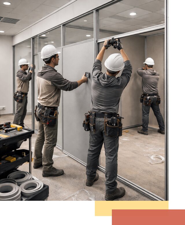 Мобильные офисные перегородки под ключ в Череповце