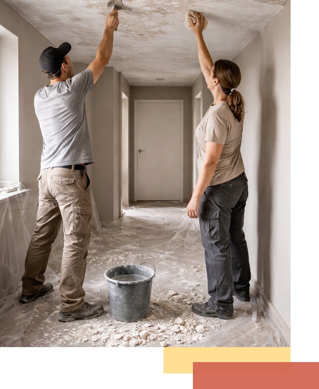 Удаление побелки с потолка в Череповце — быстро и аккуратно