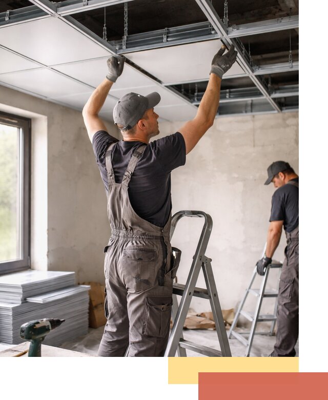 Монтаж кассетного потолка в Череповце качественно и быстро