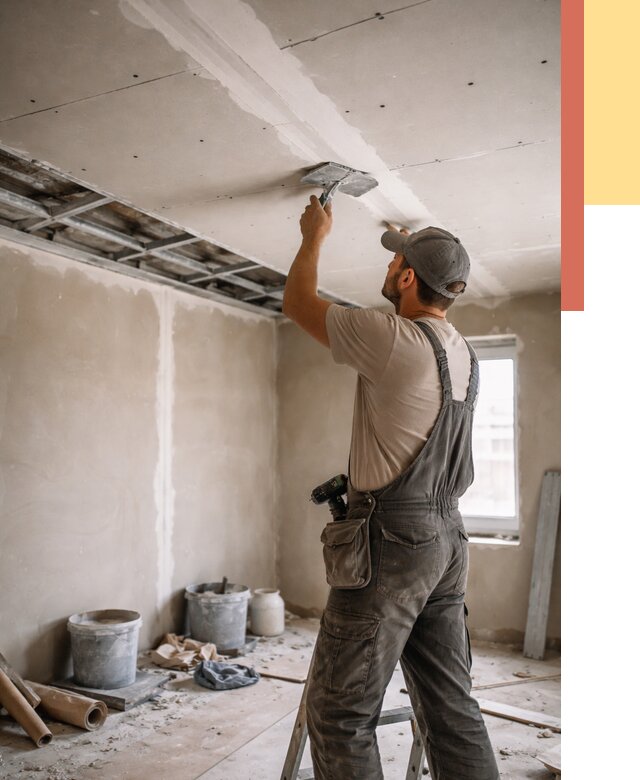 Ремонт потолка из гипсокартона в Череповце от 664 руб./м² — быстро и недорого | ОТДЕЛОЧНИК-Чрп