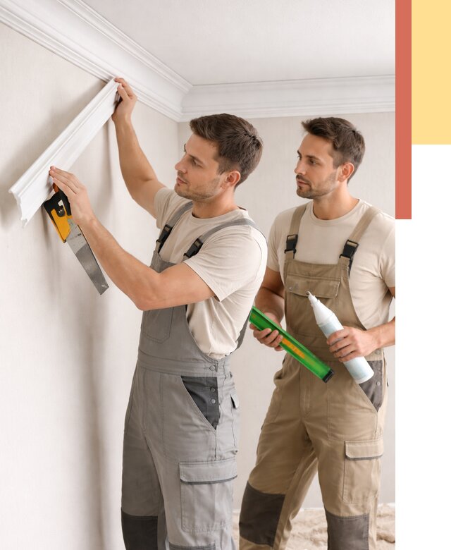 Монтаж потолочного плинтуса в Череповце от 2351 руб. — быстро и недорого | ОТДЕЛОЧНИК-Чрп