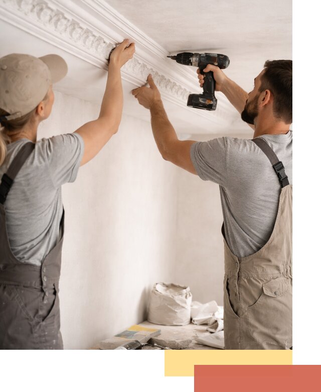 Профессиональный монтаж лепнины на потолок в Череповце