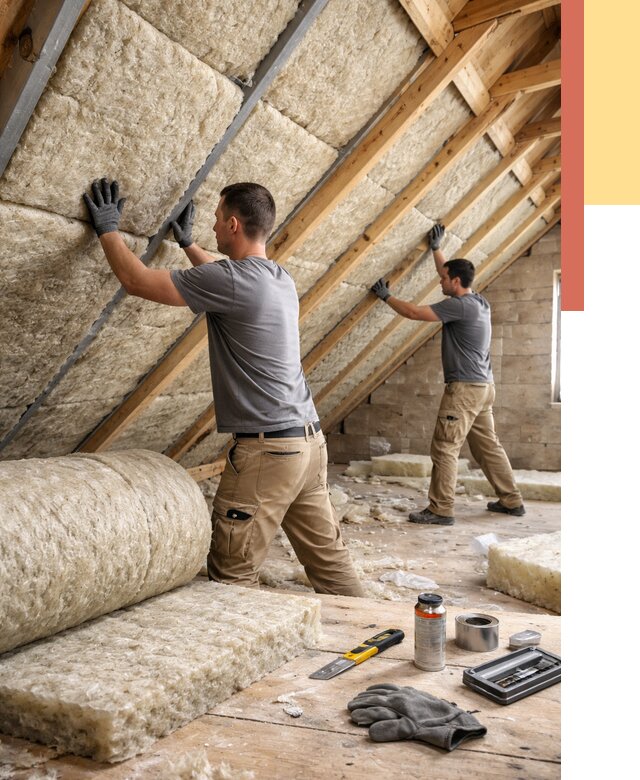 Утепление потолка минватой в Череповце от 1482 руб. — быстро и недорого | ОТДЕЛОЧНИК-Чрп