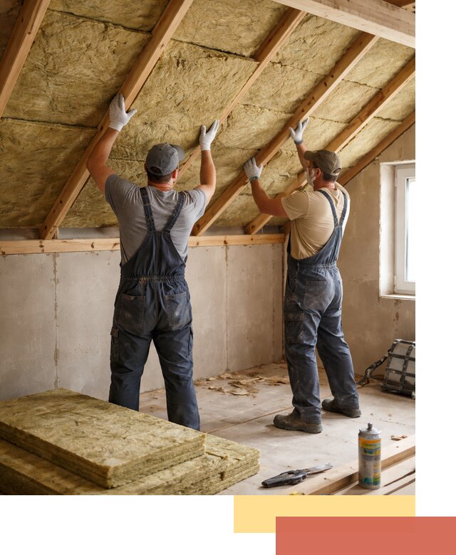 Утепление потолка минеральной ватой в Череповце