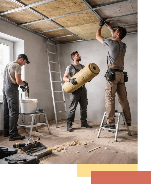 Шумоизоляция потолка в Череповце: профессиональный монтаж и отделка